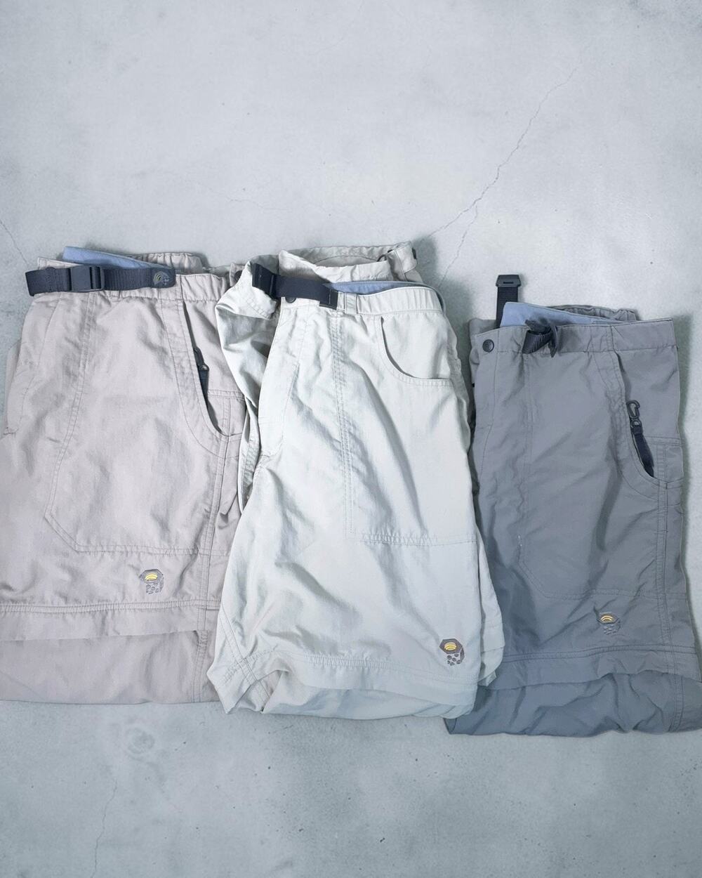 Mountain Hardwear Men's M Convertible Zip Off Hiking Pants Shorts lot of 3